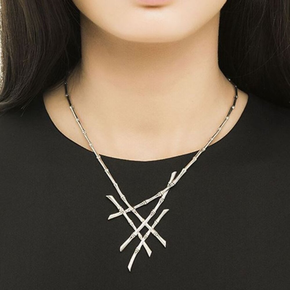 John Hardy Sterling Silver Bamboo Necklace